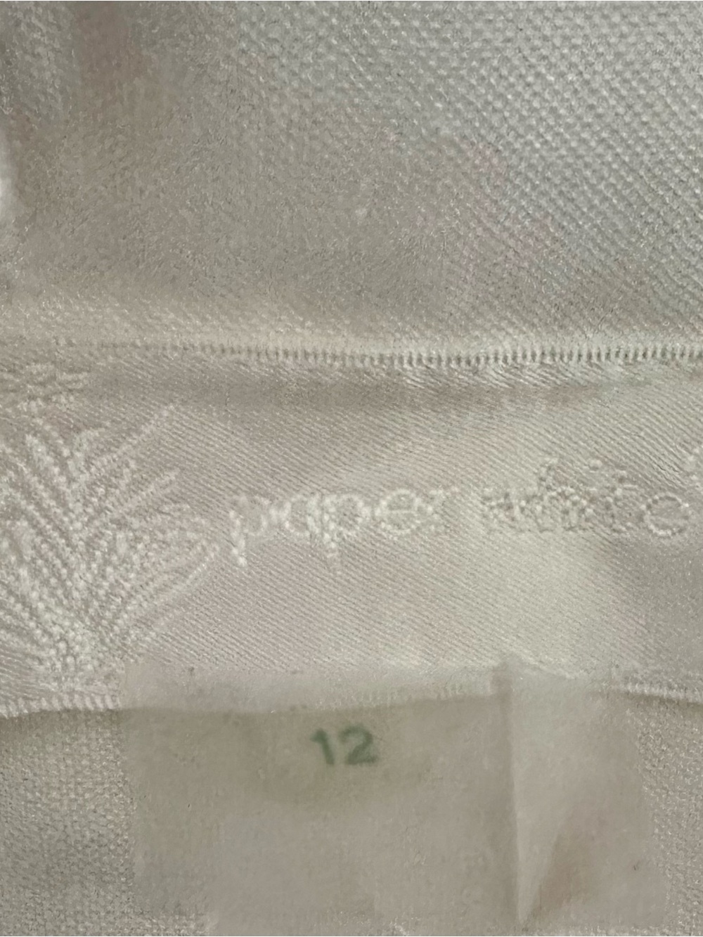 Classic White Lace-Trim Girls' Dress Size 12 - Picture 5 of 5